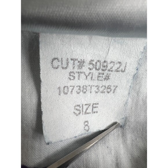 NYDJ Alyssia Rhinestone Cuffed Crop Jeans Dark Wash Women's Size 8 - Picture 14 of 14